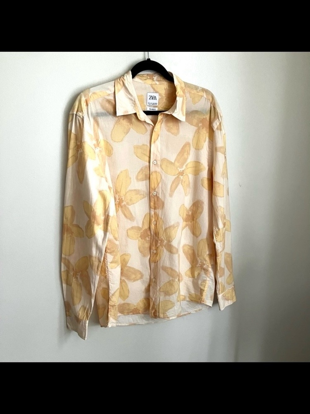 Zara Floral Cotton Button Down Shirt- Unisex